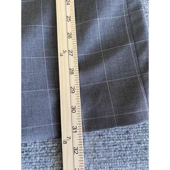 Lauren Ralph Lauren Mens Blazer 42L Gray Windowpane Wool Jacket Career Office - Picture 6 of 10